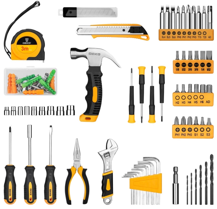 DEKOPRO 126-Piece Tool Combo accessories