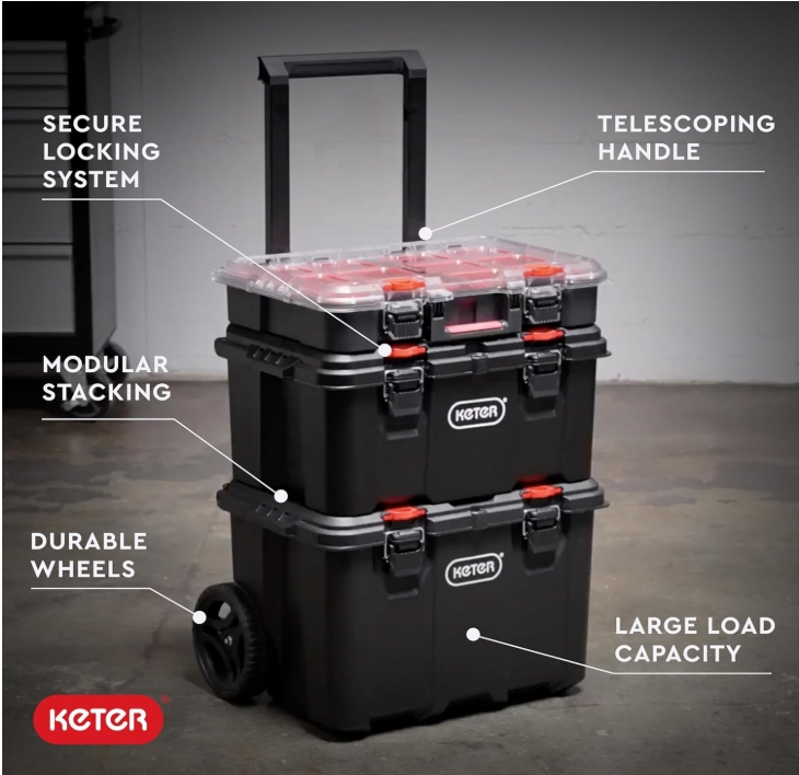 Keter 6-Piece Modular Toolbox System